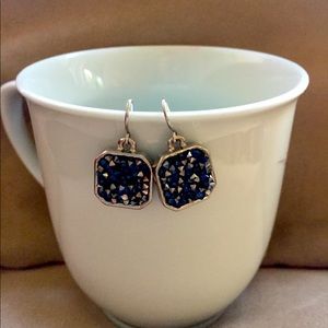 Beautiful earrings, sparkly cobalt, fun earrings